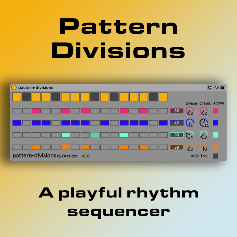 🎹 New MIDI Sequencer! 🥁 Pattern Divisions is a fun, fast rhythm