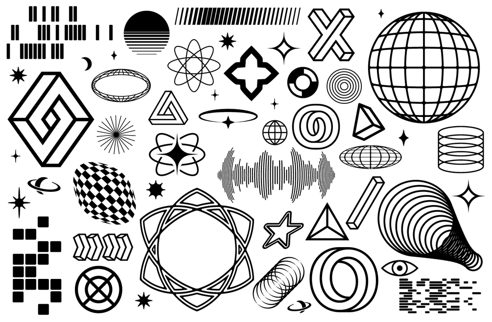 Cybercore Vector Pack Vol. 1 – 45+ Futuristic Digital Design Assets ...
