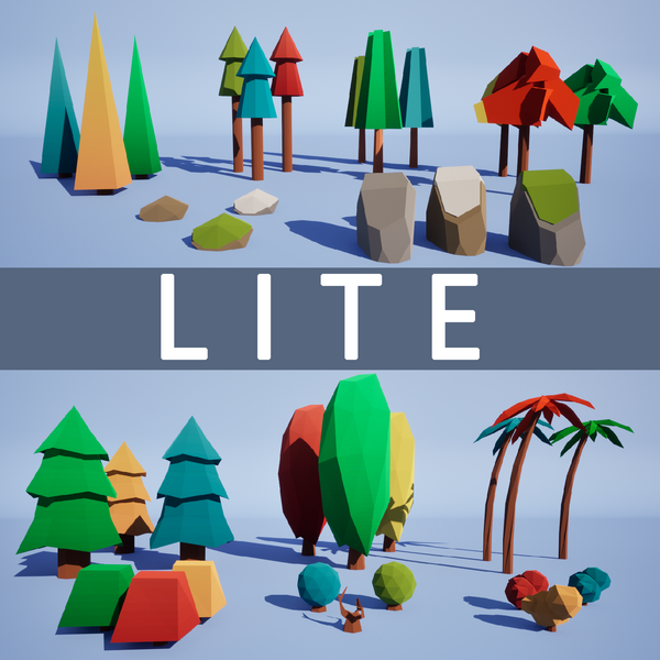 Low Poly Nature Pack (Lite) (Blender / Unity / UE / Godot)