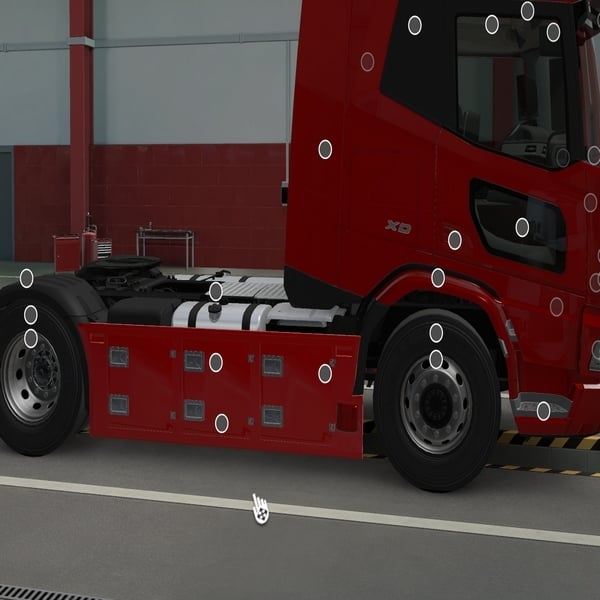 [b_detector tuning part] DAF XD blind spot detector for dutch sideskirts by WC007 D3SIGN