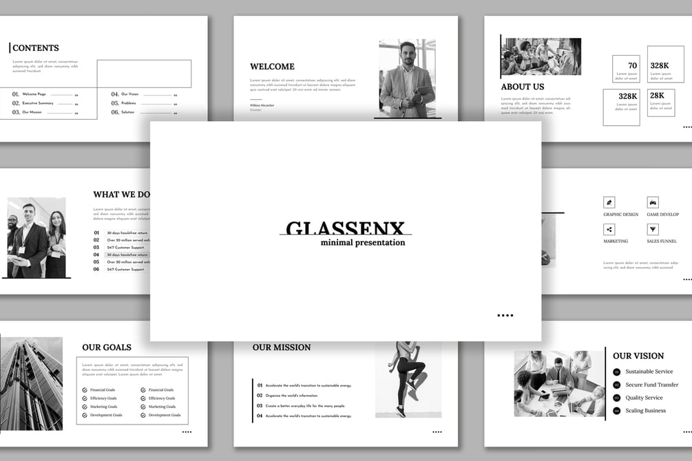 Business Minimal PowerPoint Presentation Template
