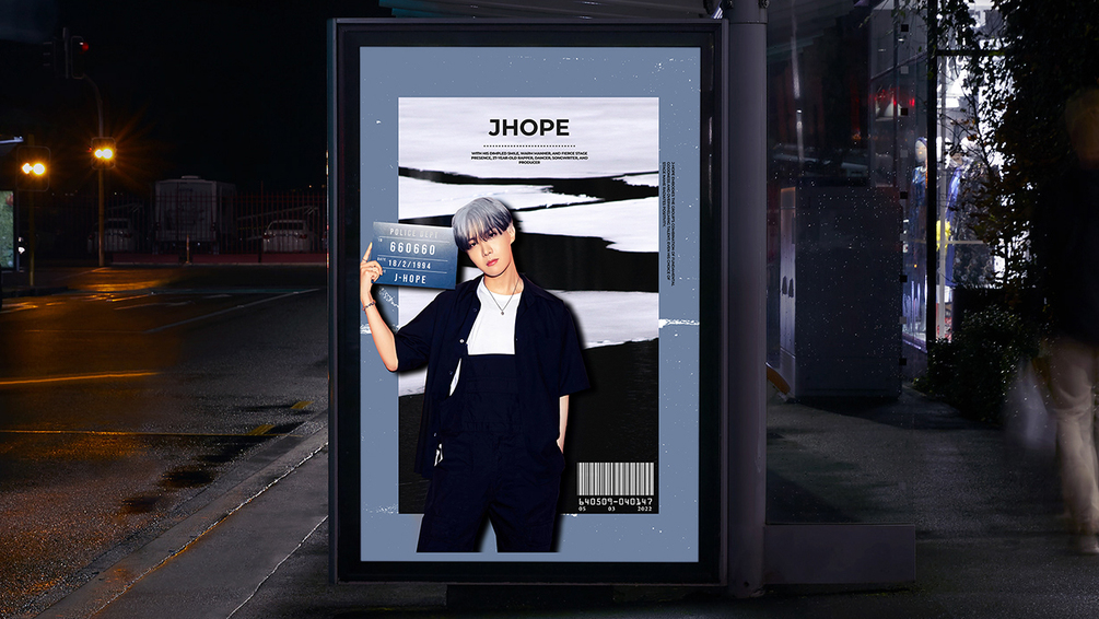Poster with Jhope