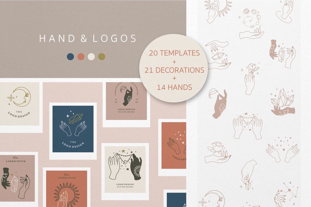 Hand & Logos Templates