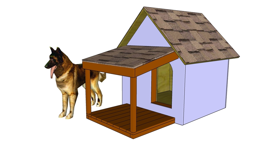 German shepherd dog house 2024 plans