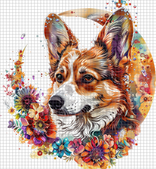 Blossom Dog Haven Masterpiece, PNG File Transparent Background, T