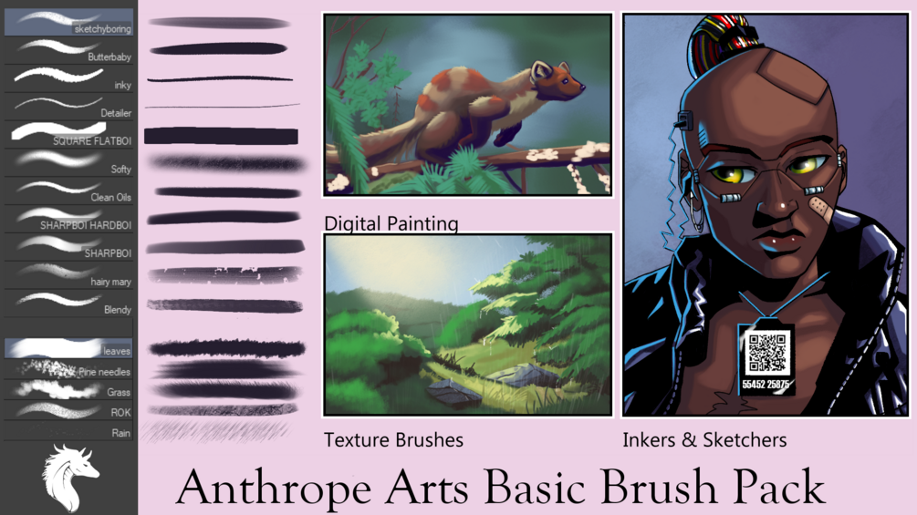 Square Brush Pack for Clip Studio Paint