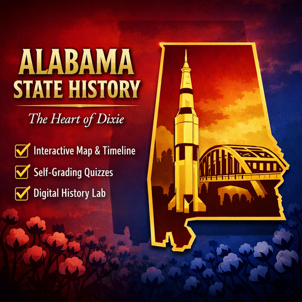 Alabama map quiz cover