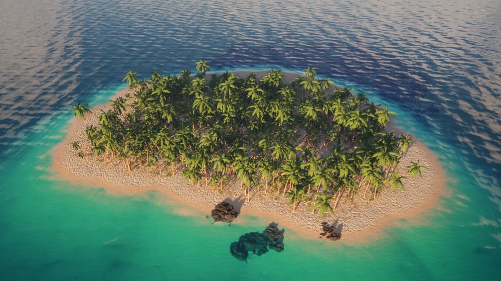 Tropical Island Map Completed Project Ue5 1985