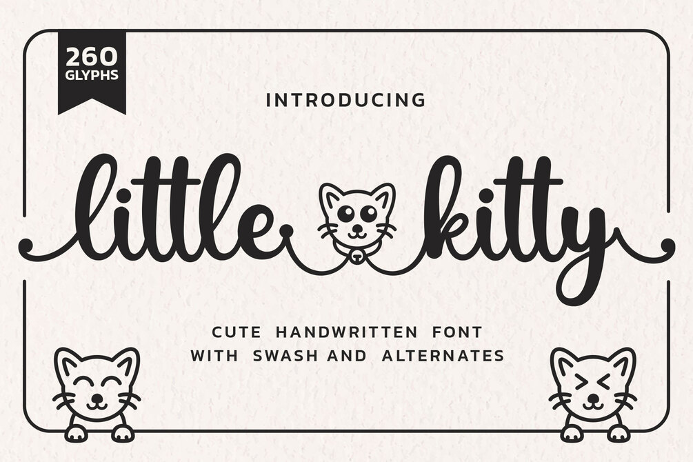 Little Kitty Script Font