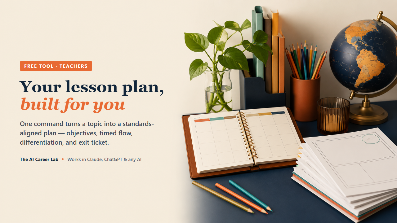 Your lesson plan, — what's inside