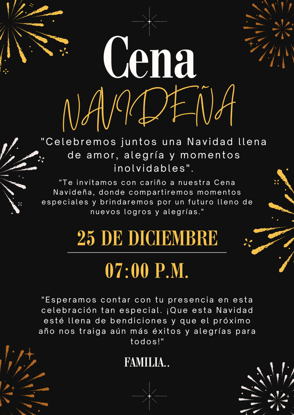 INVITACION DIGITAL CON TEMATICA NAVIDEÑA