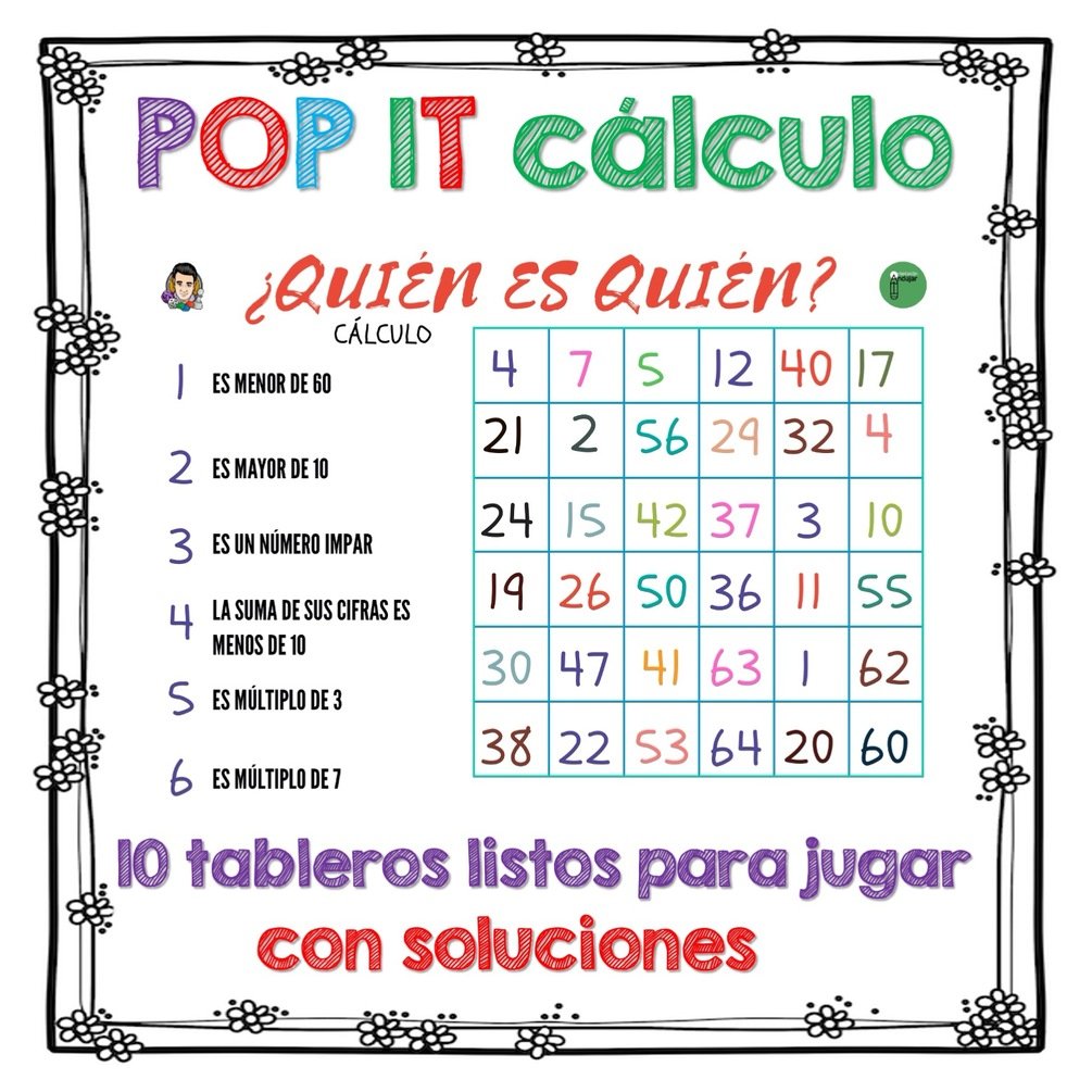 QUIÉN ES QUIÉN? ESPECIAL CÁLCULO - Aula en Juego