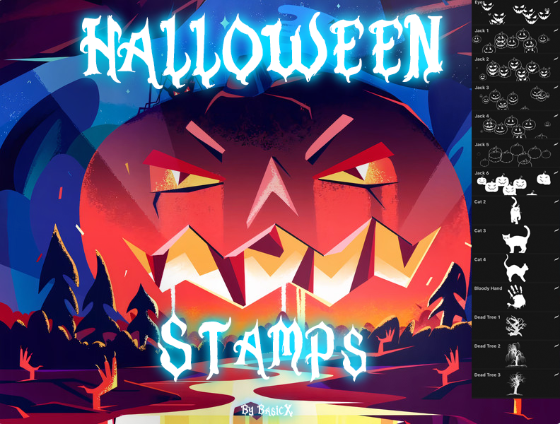 Halloween stamps! by BasicX