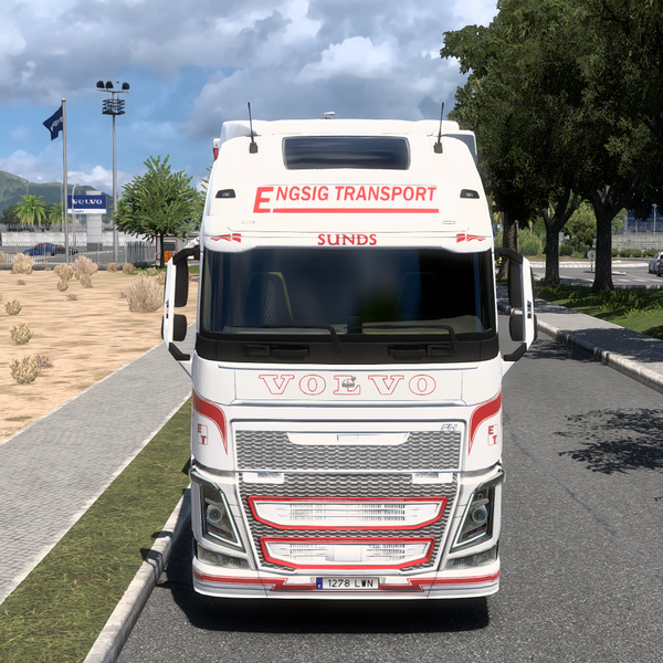 [ETS2] Engsig Transport Volvo FH + Curtainsider ( TRAILER IS NOT UPDATED TO 1.57 ) by SZWN Custom Designs