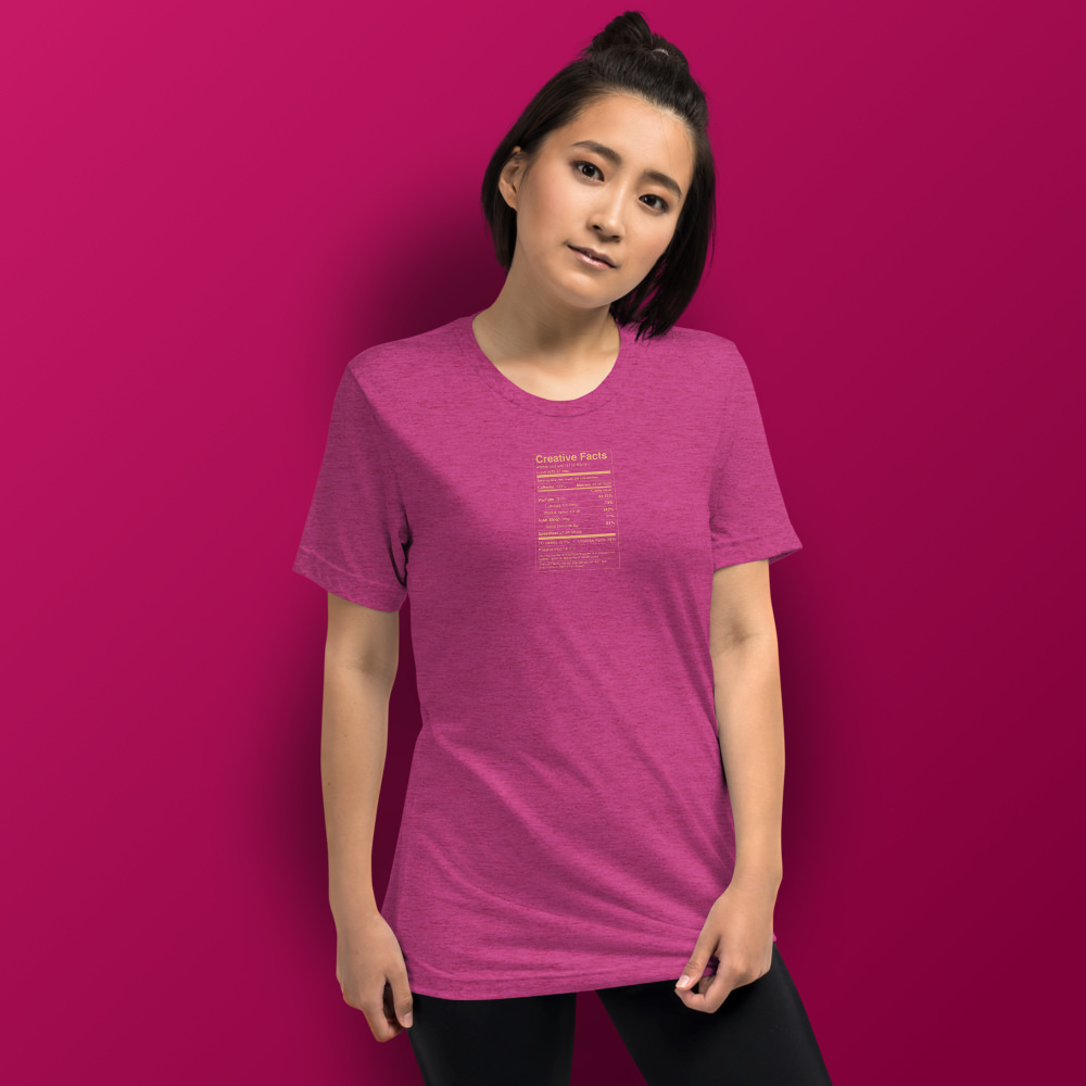 Creative facts unisex t shirt berry