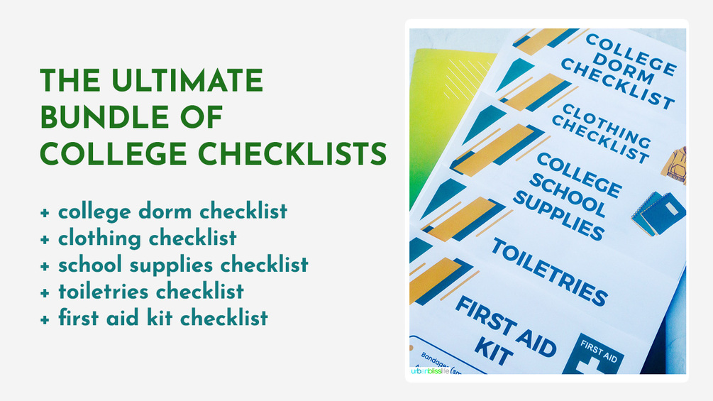 The Ultimate Supply Checklist for College Students (Includes