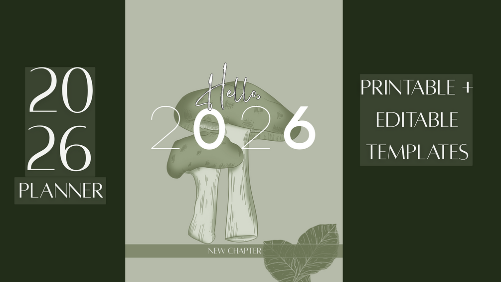 2026 Minimalist Pastel Planner Printable + Editable Templates (A4)