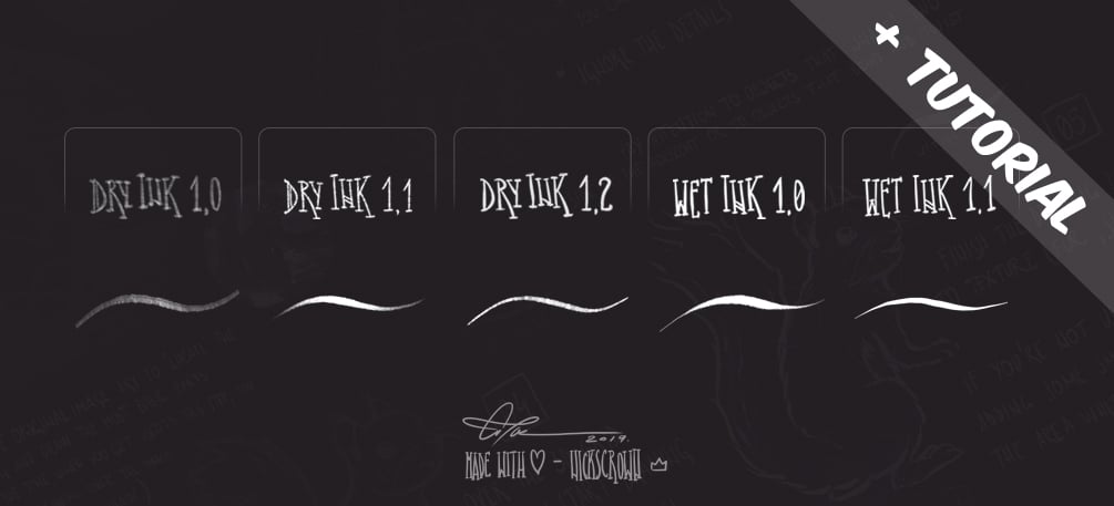 nickscrown Brush set no3 for Procreate + TUTORIAL by nickscrown