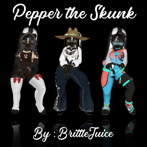 Pepper the Skunk - Full Avatar