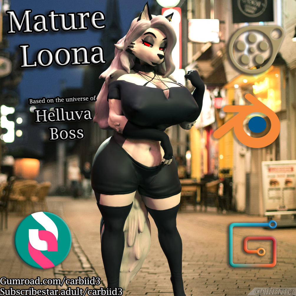 Mature Loona for Blender  SFM [+18]