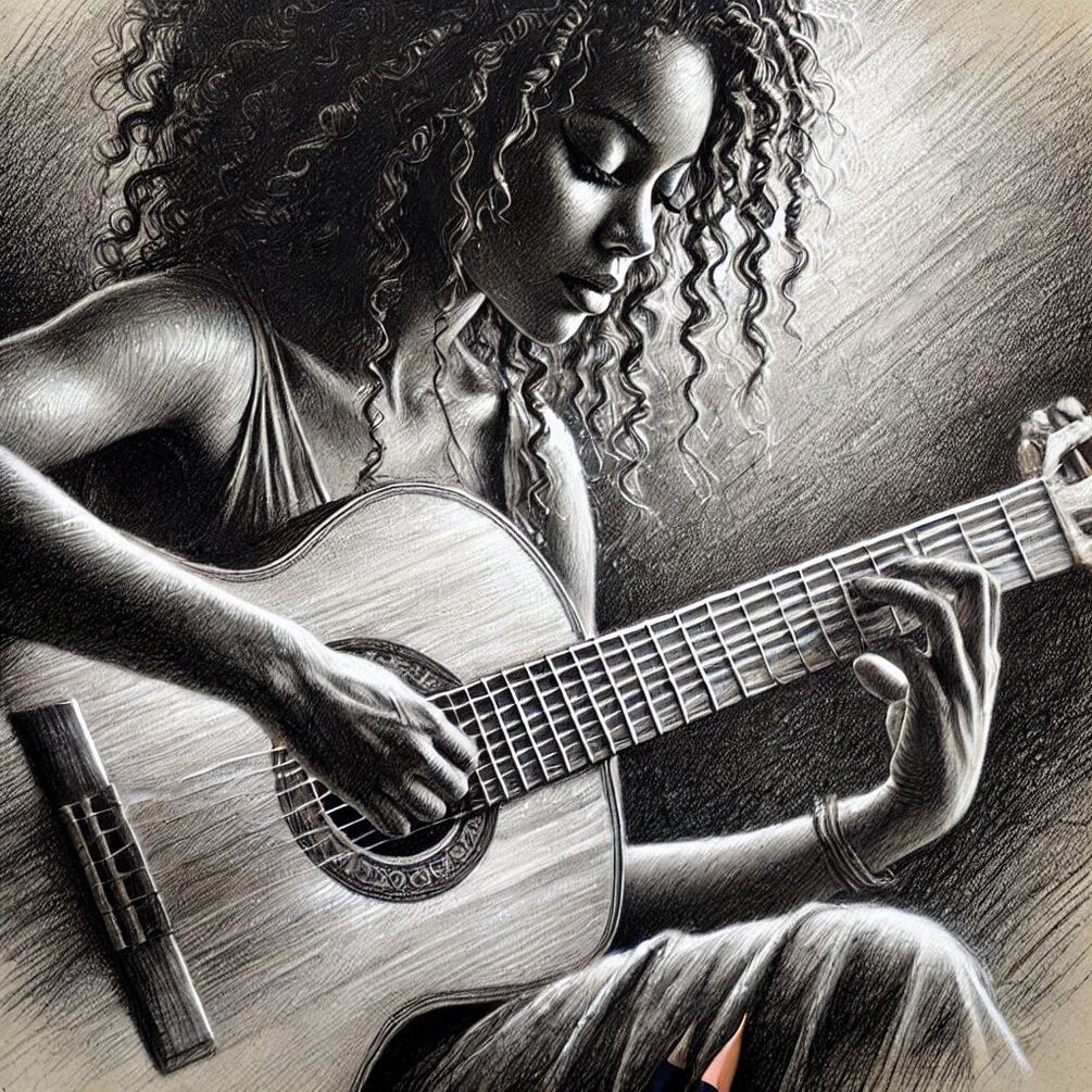 the-music-of-emotion-a-pencil-drawing-of-guitar-soul
