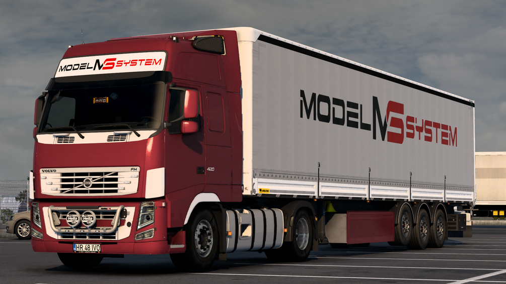 Model|System skin combo for Volvo Fh3 and Wielton (Curtain and Side Boards). ETS2 by ANGYALFOLDI