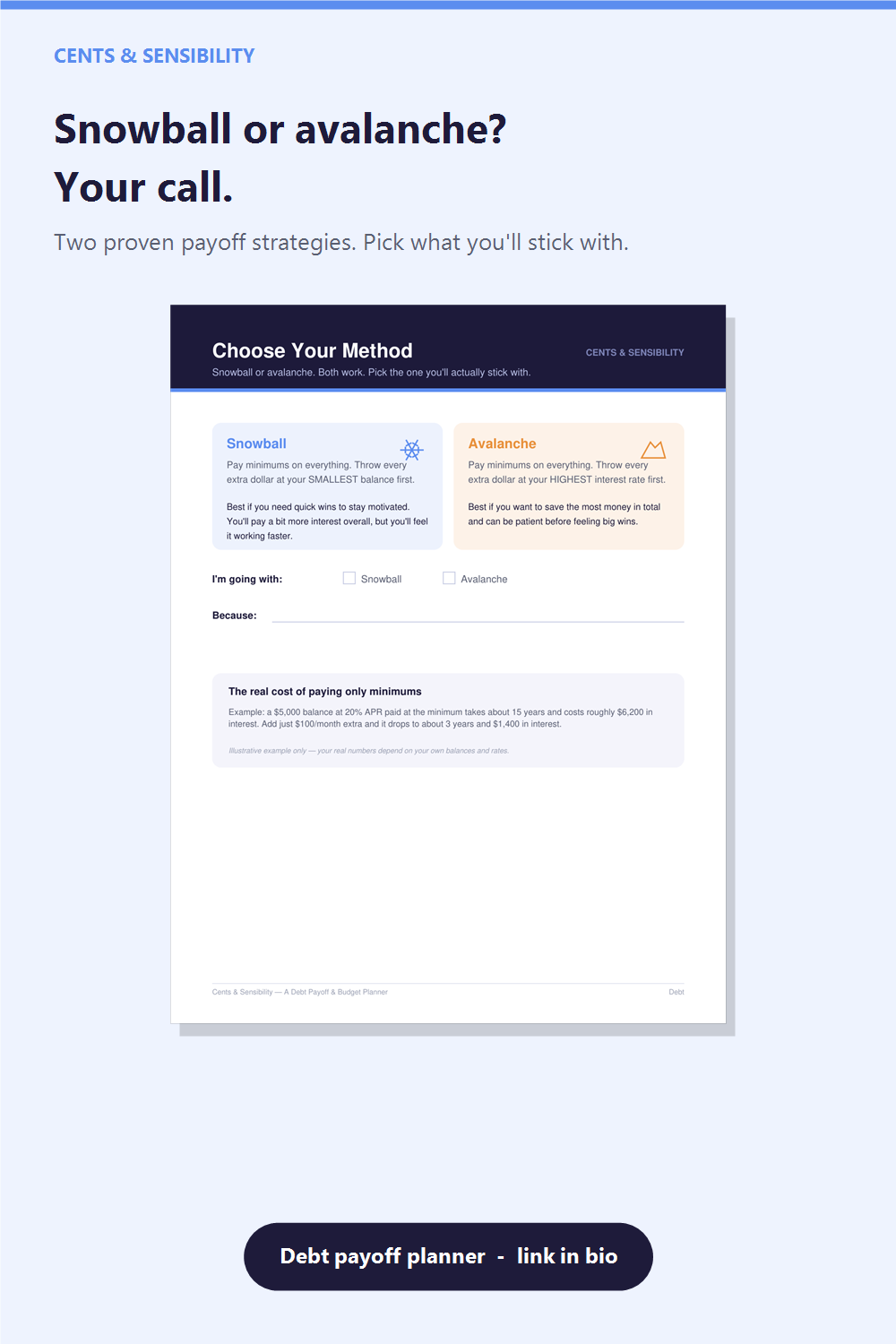 Preview page — Debt-Free Progress tracker