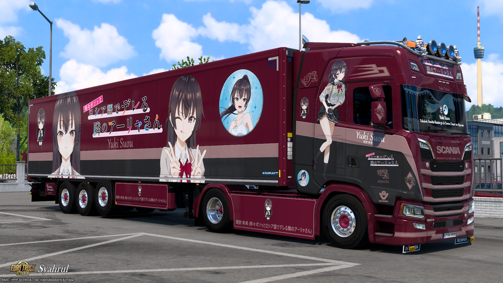 [ETS2] Yuki Suou | Tokidoki Bosotto Russia|go de Dereru Tonari no Alya|san [Combo Skin] by Syahrul Itasha Truckstyling 痛トラック