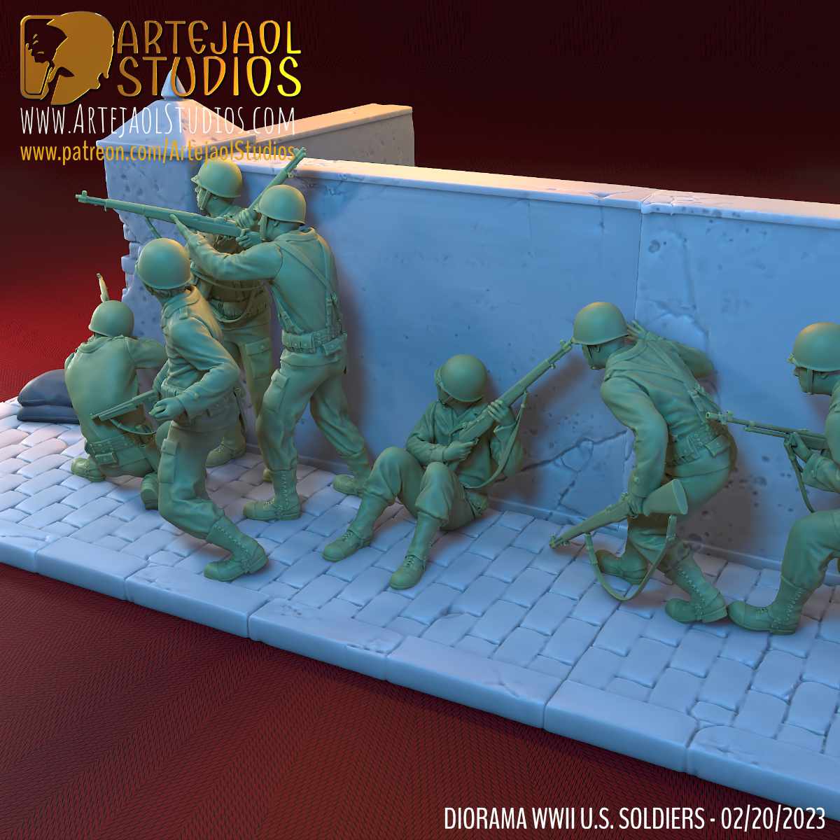artejaol WW2 パシフィック ジオラマ シーン フルセット artejaol WW2