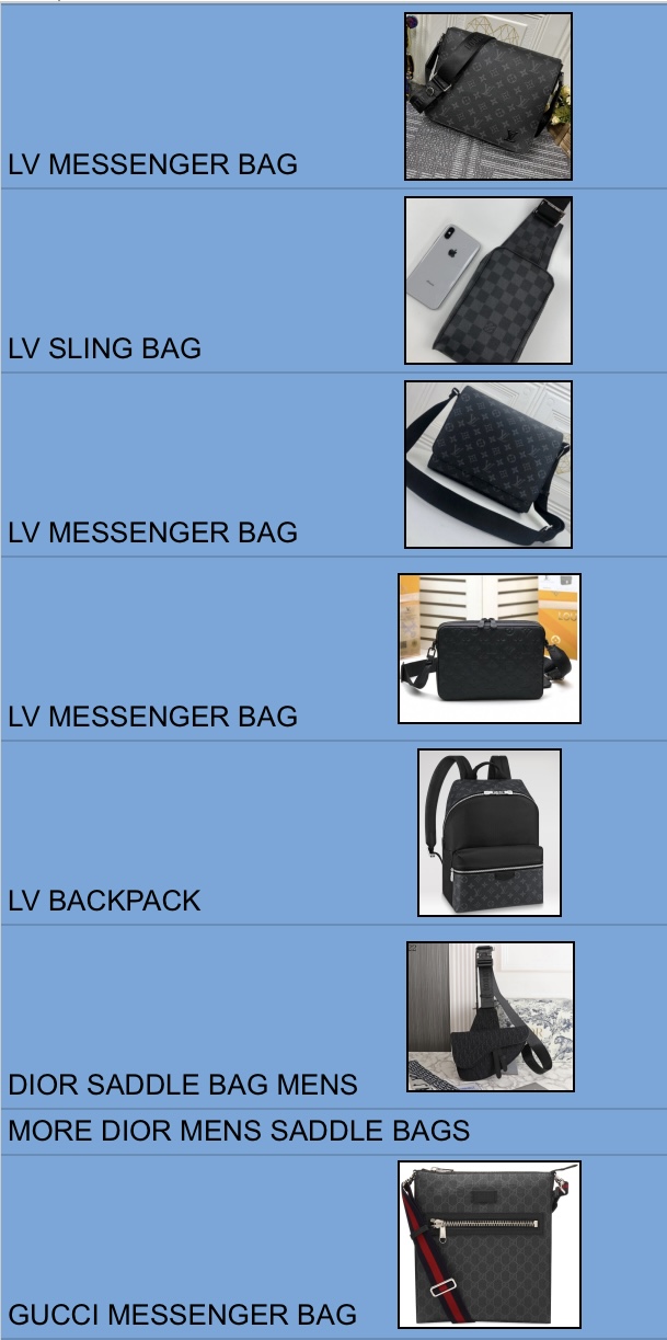Designer bags vendors list