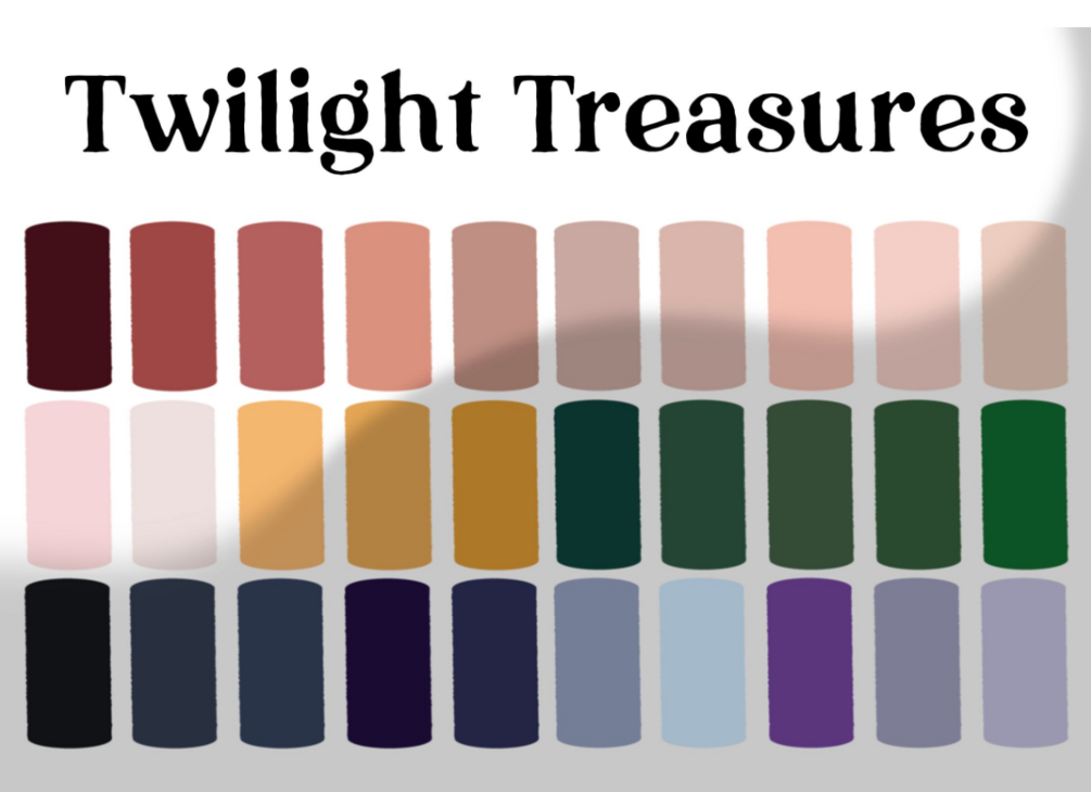 Twilight Treasures Halloween Color Palette