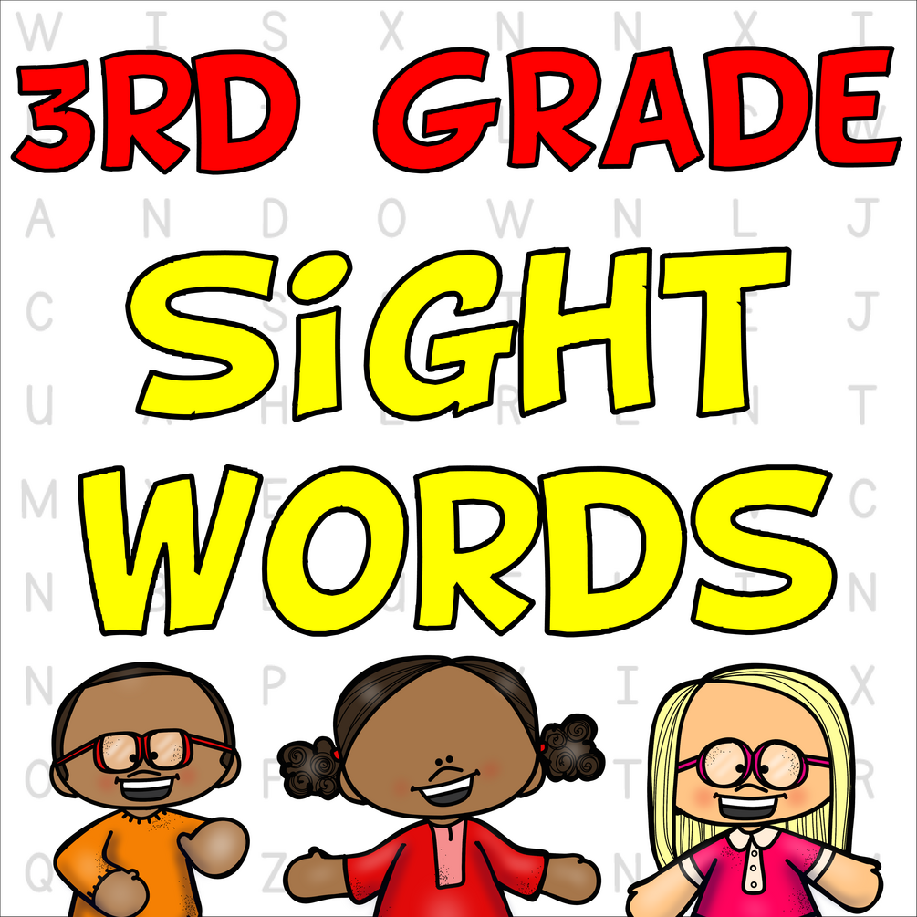 Word Search Puzzles 3rd Grade Dolch Sight Words