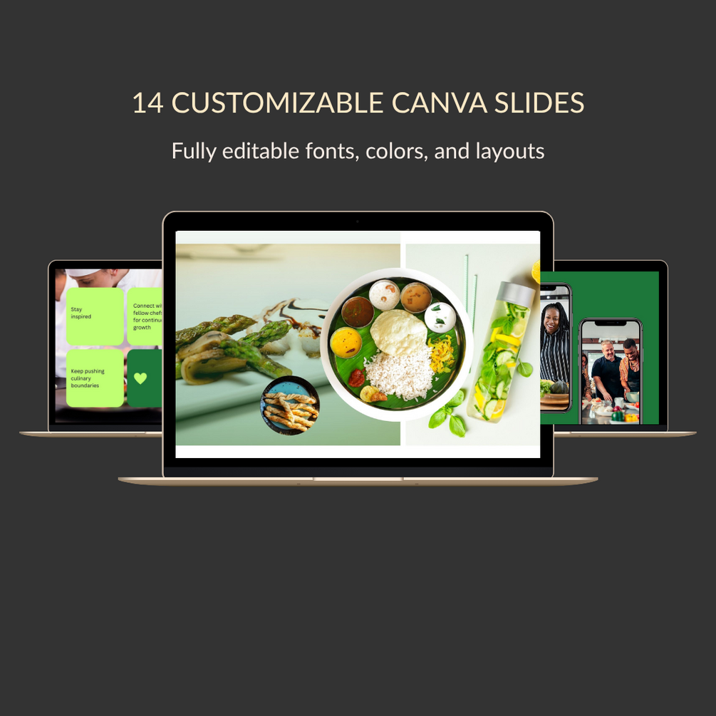 Canva Presentation Template for Food Creators & Educators
