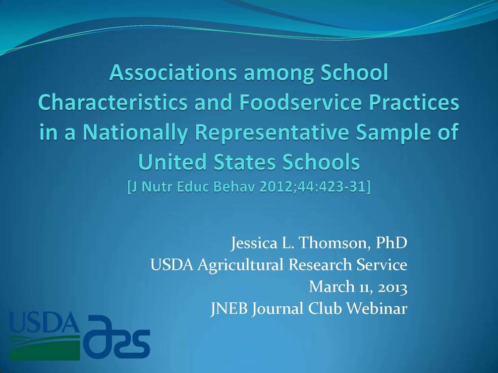 Associations among School Characteristics and Foodservice Practices in