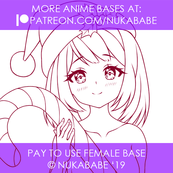 anime bases with hair