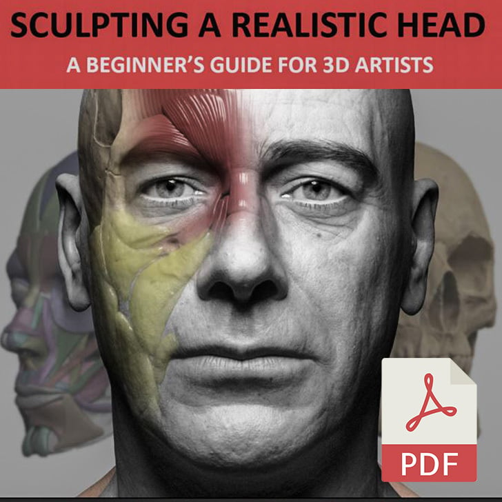 Sculpting a realistic head in Zbrush: A Beginner's Guide (Ebook)